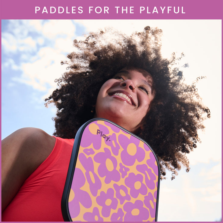 Flower Power Pickleball Paddle